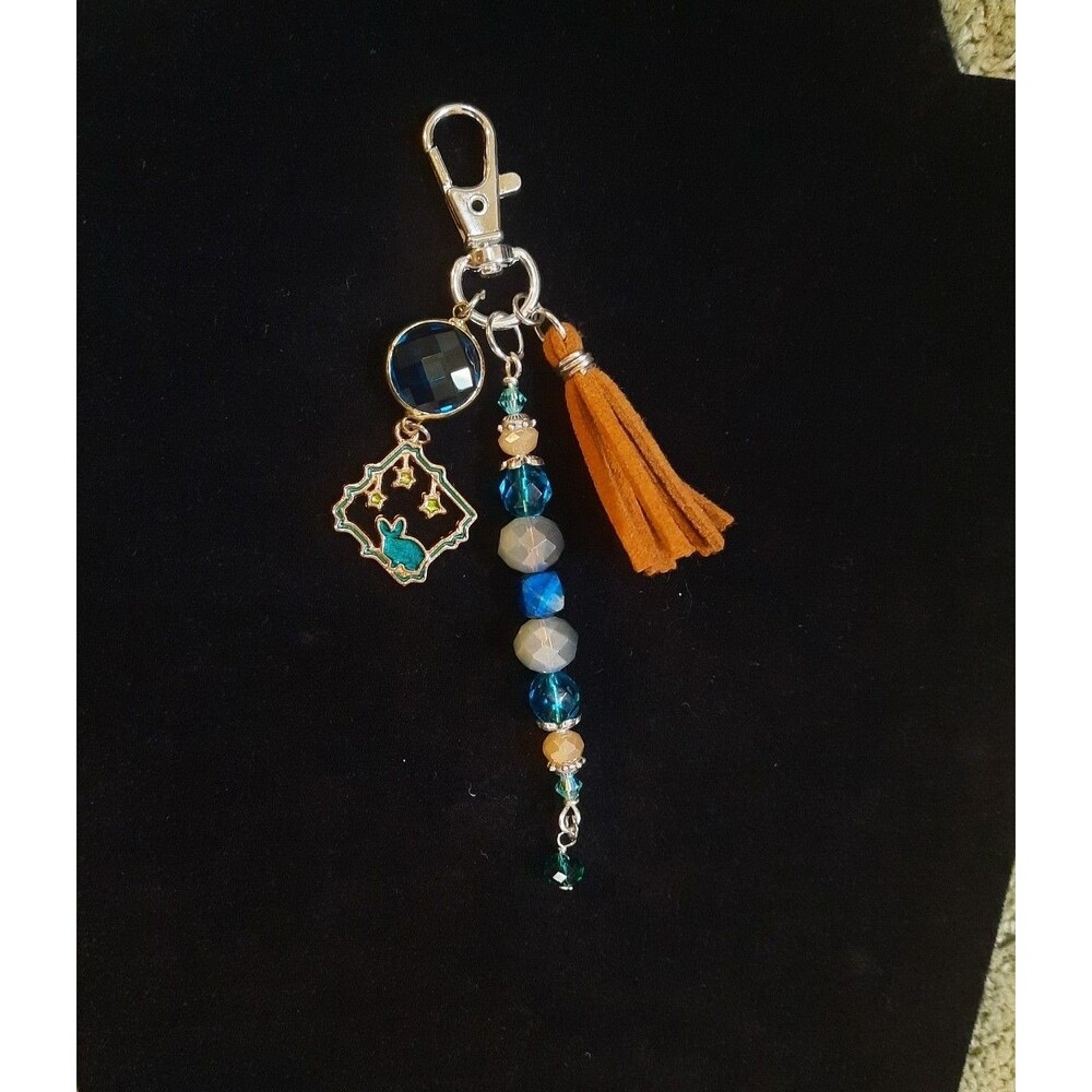 Handmade Alice In Wonderland Rabbit Purse Charm/ Keychain